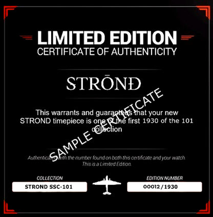 STROND SSC-101 24h GMT, All Black with Steel Bezel