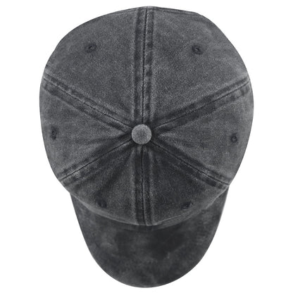 Football Heart Baseball Cap – Unisex Vintage Washed Hat for Football Fans
