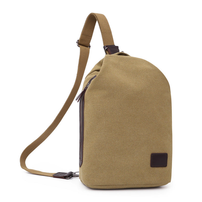 Multifunctional Travel Shoulder Bag – Canvas & PU Leather with Smart Storage Design