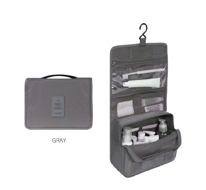 Travel Wash Bag – Compact Toiletry Organizer with Multiple Color & Pattern Options (24×20×9.5cm)