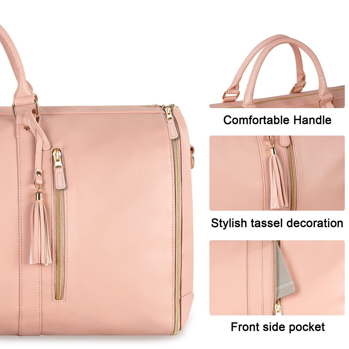 Large‑Capacity Travel Duffle Bag – Women’s Waterproof Folding Suit & Clothes Tote