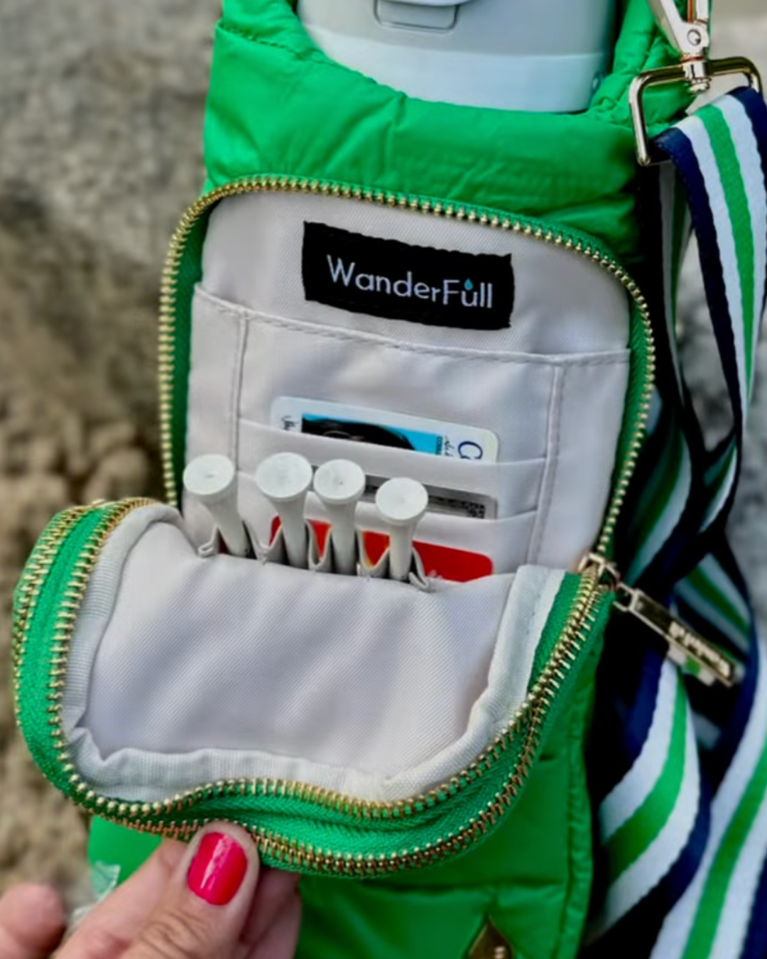 White Ripstop HydroBag® with Golf Embroidery