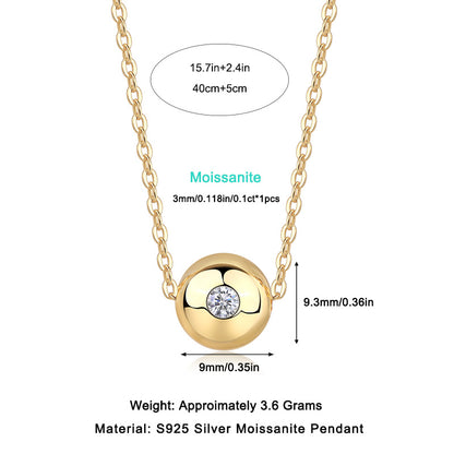 Fortune Circulation Luxury Fashion Diamond Pendant Necklace Set - Luxury Moissanite Jewelry