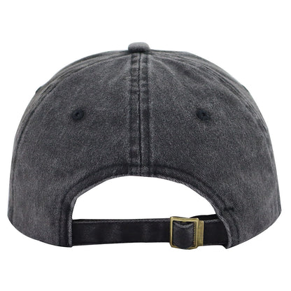 Football Heart Baseball Cap – Unisex Vintage Washed Hat for Football Fans