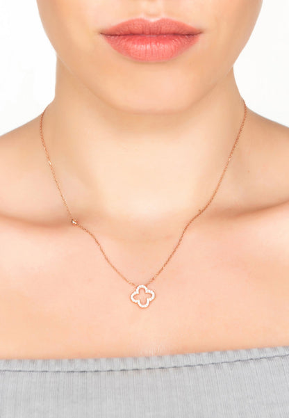 Open Clover Pendant Necklace – A Touch of Luck and Luxury