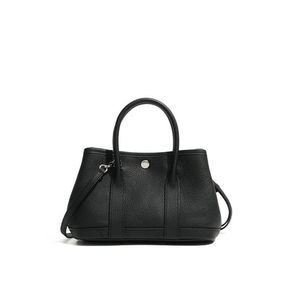 Genuine Leather Women's Crossbody Handbag – Soft Structure, Bold Color