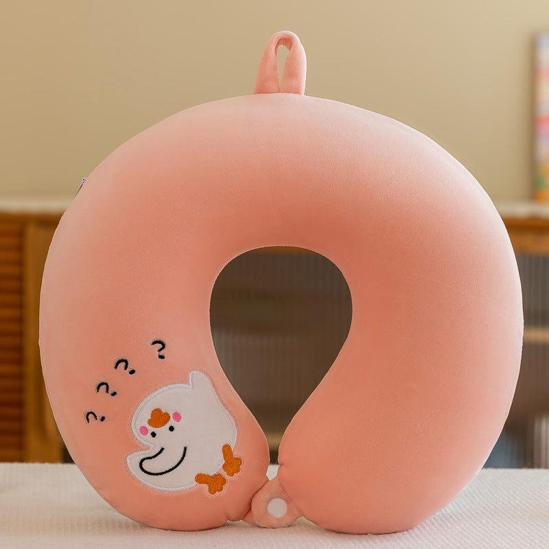 Plush Toy Cartoon Memory Cotton U-shaped Pillow