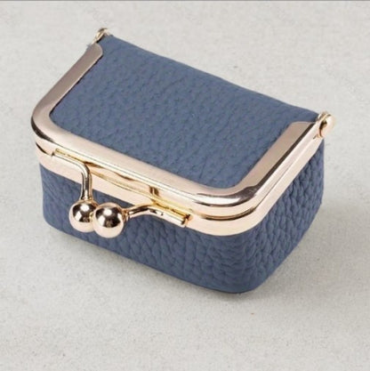 Genuine Leather Coin Purse & Mini Jewelry Case – Vintage Charm, Everyday Function