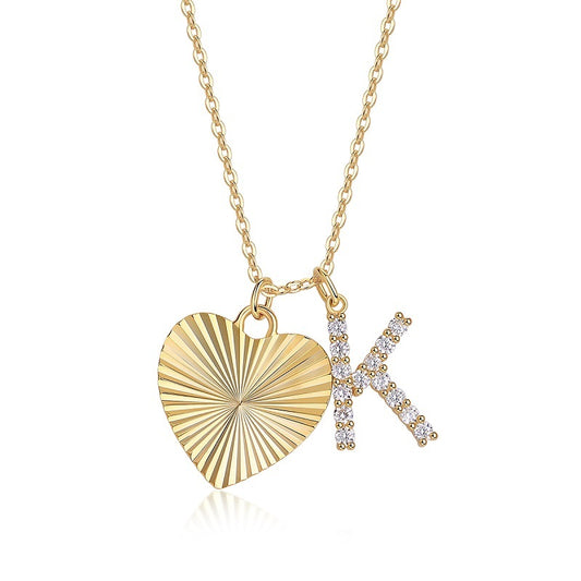 Heart Of Hearts Luxurious Fashion Diamond Pendant Necklace Set With Moissanite Diamond Silver Ornaments