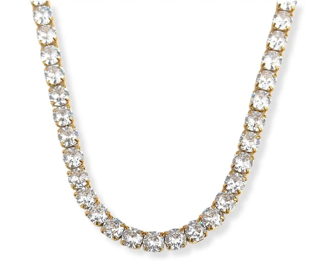 Gold Tennis Necklace