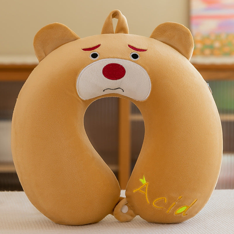 Plush Toy Cartoon Memory Cotton U-shaped Pillow