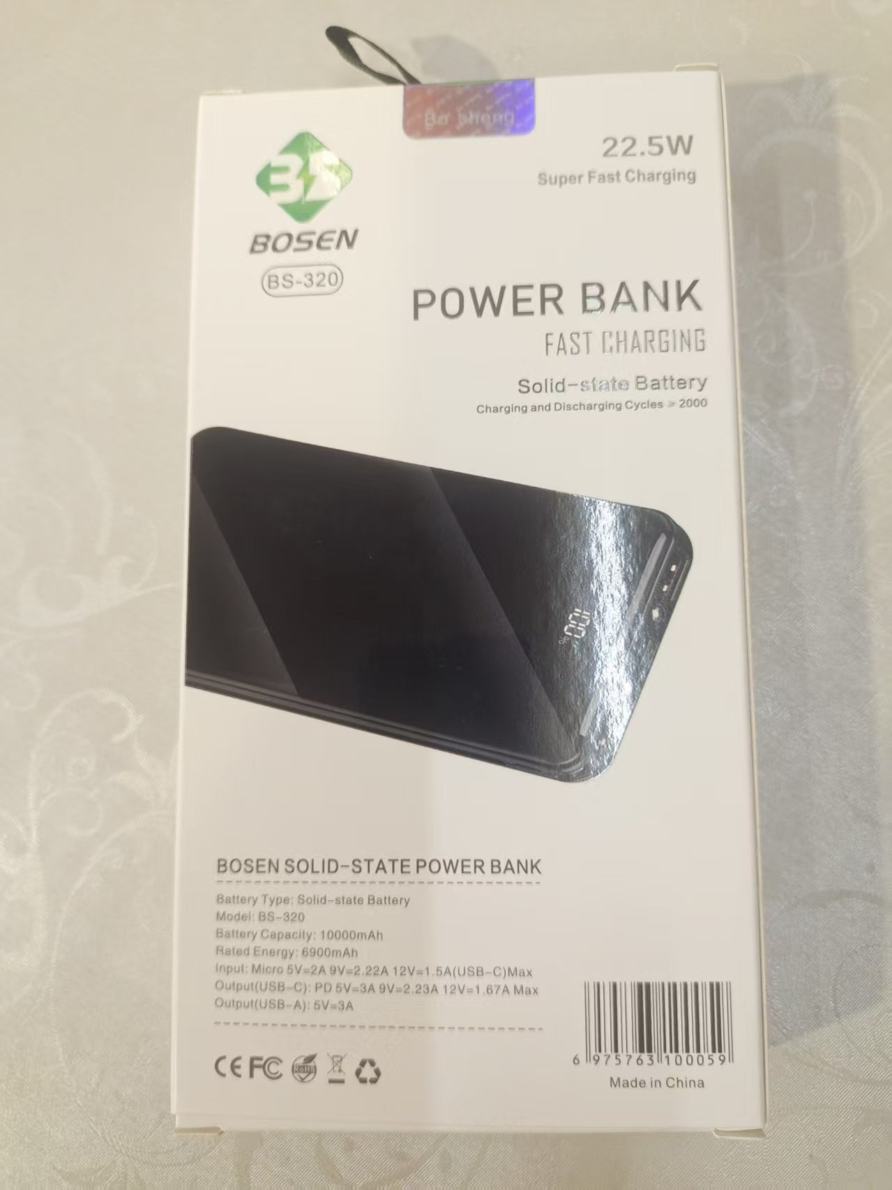 Portable Power Bank 10000mAh – 22.5W Super Fast Charging Universal Battery Pack for iPhone, Android & All Devices, Compact & Travel‑Friendly