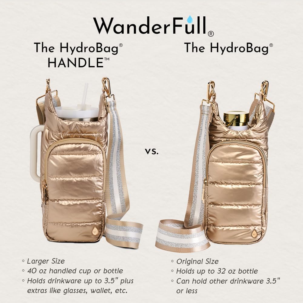 HydroBag® HANDLE®- Gold Striped Strap