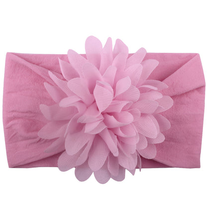 Creative Chiffon Flower Baby Headband – Soft Nylon Princess Hair Accessory (13 Colors)