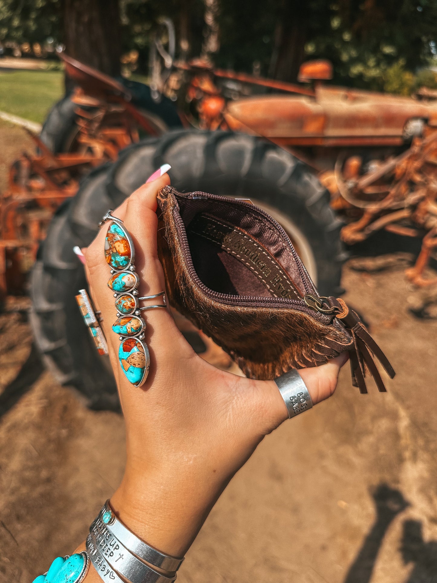 The Hazy Ryder Card Holder – Brown Leather (Haute Southern Hyde by Beth Marie Exclusive)