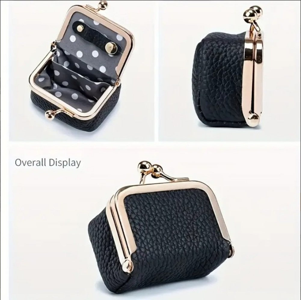 Genuine Leather Coin Purse & Mini Jewelry Case – Vintage Charm, Everyday Function