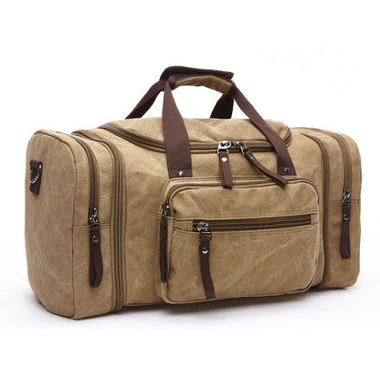 Canvas Travel Bag – Soft‑Handle Waterproof & Breathable Weekender Bag with Cotton Lining