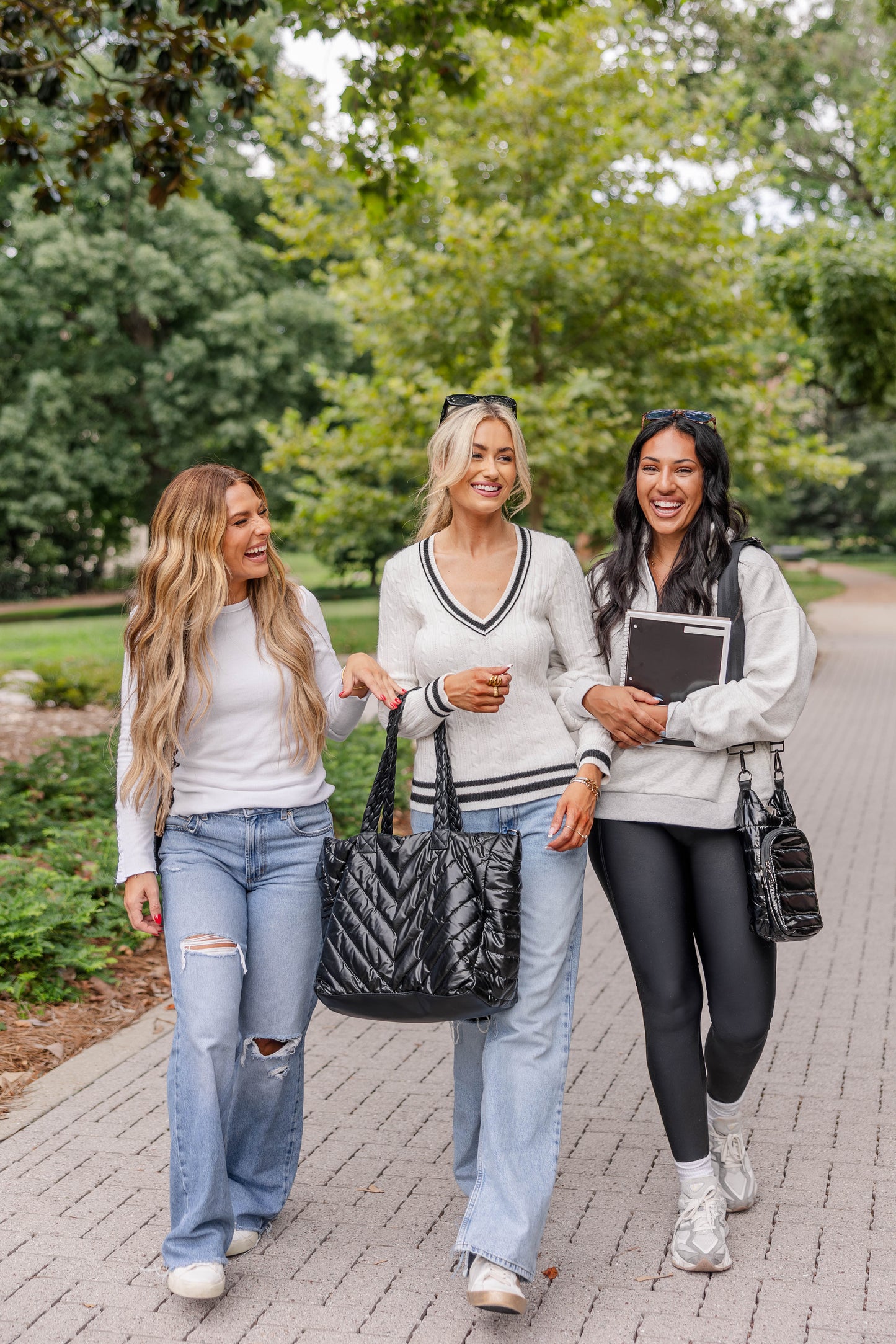 Black Quilted HydroTote® All-in-One Everyday Travel & Gym Tote