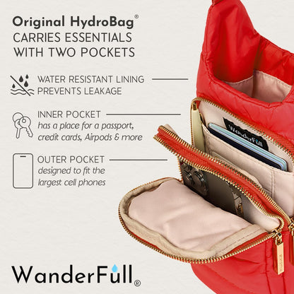 Poppy Red HydroBag® with Solid Strap