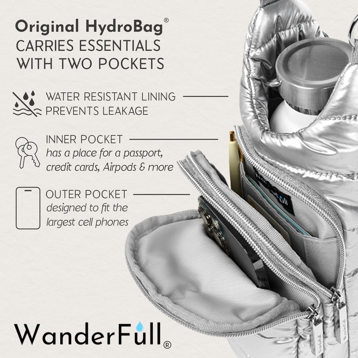 Silver Shiny HydroBag®