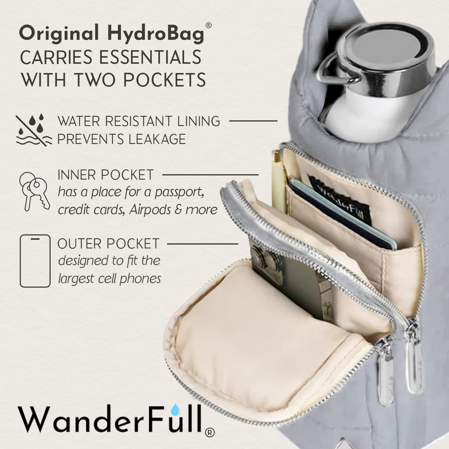 Sky Gray Matte HydroBag®