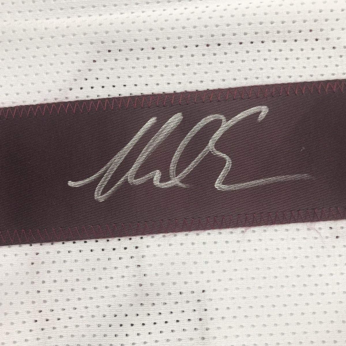 Framed Autographed/Signed Mike Evans 35x39 Texas A&M White College Football Jersey PSA/DNA COA