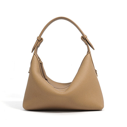 Genuine Leather Dumpling Crossbody Bag Advanced Sense - Women's All-match Commute Women's