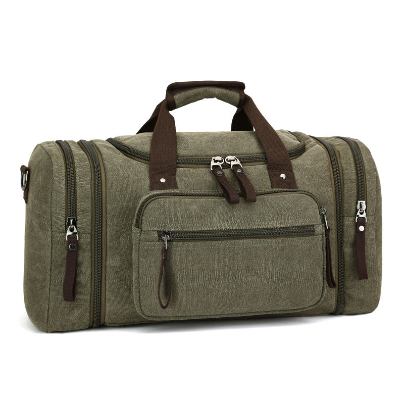 Canvas Travel Bag – Soft‑Handle Waterproof & Breathable Weekender Bag with Cotton Lining
