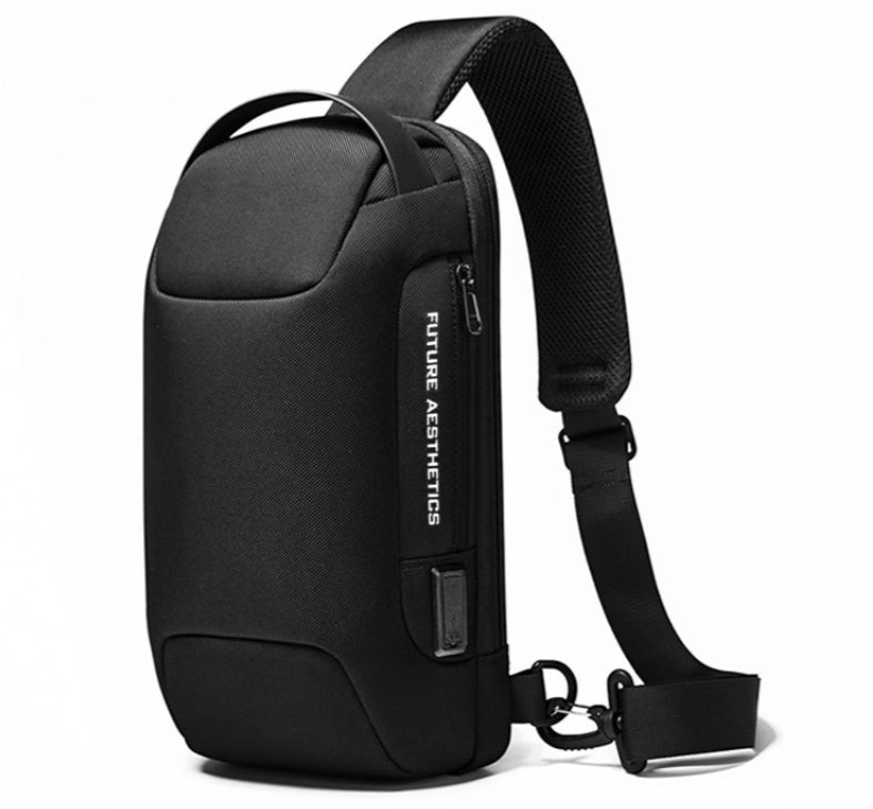 Men’s Business Messenger Waterproof Shoulder Bag – High‑Density Oxford Crossbody Chest Bag