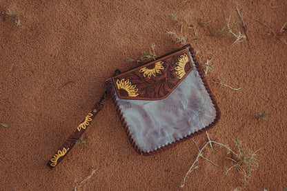 The Sunflower Fields Clear Bag – Haute Southern Hyde by Beth Marie Exclusive