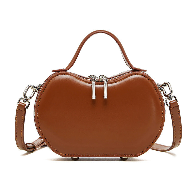 Creative Fruit Leather Shoulder Messenger Bag – Heartfelt Elegance Meets Urban Simplicity