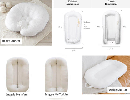 Organic Waterproof Knit Jersey Slip Cover – Custom Fit for Multiple Loungers & Nursing Pillows