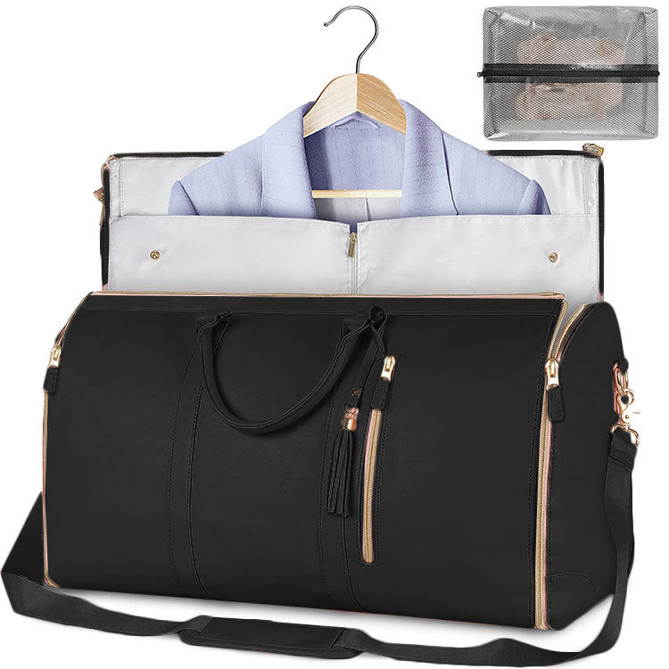 Large‑Capacity Travel Duffle Bag – Women’s Waterproof Folding Suit & Clothes Tote