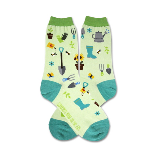 Women’s Gardening Crew Socks – Stylish Comfort for Green Thumbs