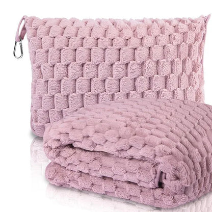 Snuggle UP Travel Blanket – Clip On Ultra‑Soft Microfiber Fleece, Portable 50x60 in with Carrying Pouch