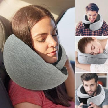 Travel Neck Pillow | Memory Foam U‑Shaped Cushion for Airplane & Nap
