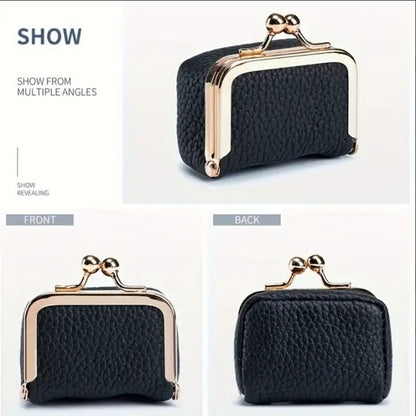 Genuine Leather Coin Purse & Mini Jewelry Case – Vintage Charm, Everyday Function