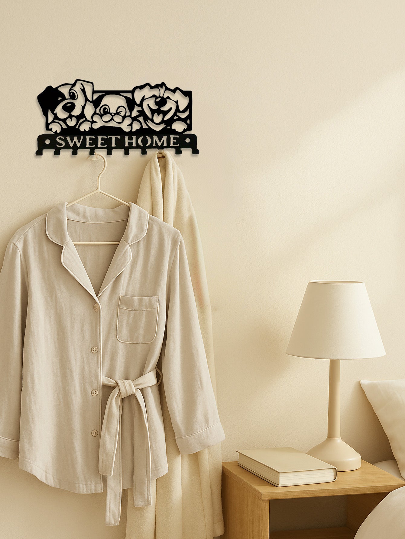 Creative Doggie Design Metal Kitchen Towel Peg - Unique Wall Hook, Personalized Home Gift