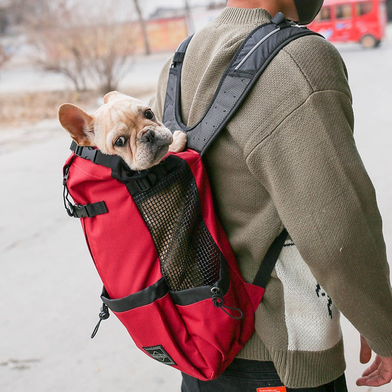 Pet Dog Carrier Bag Carrier For Dogs Double Shoulder Portable Travel Backpack Outdoor