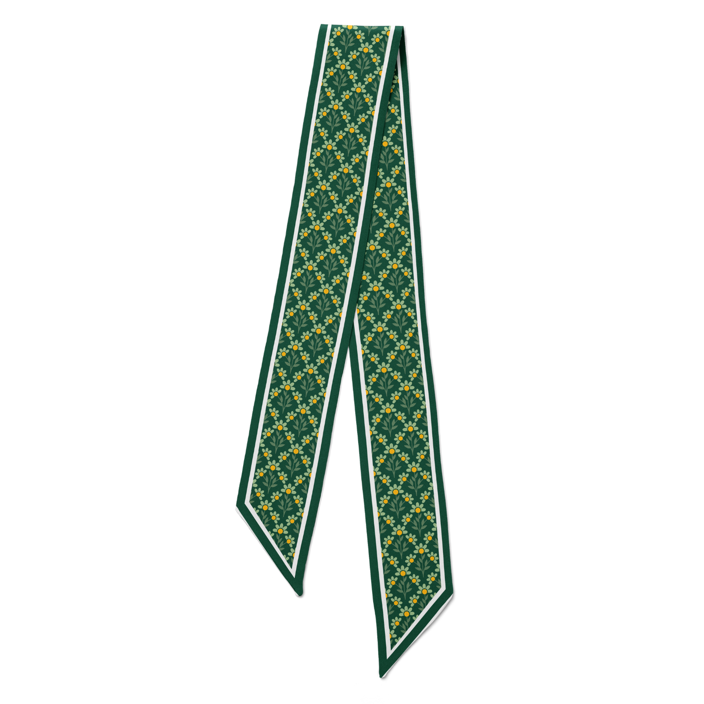 The Skinny Scarf - Green & Gold