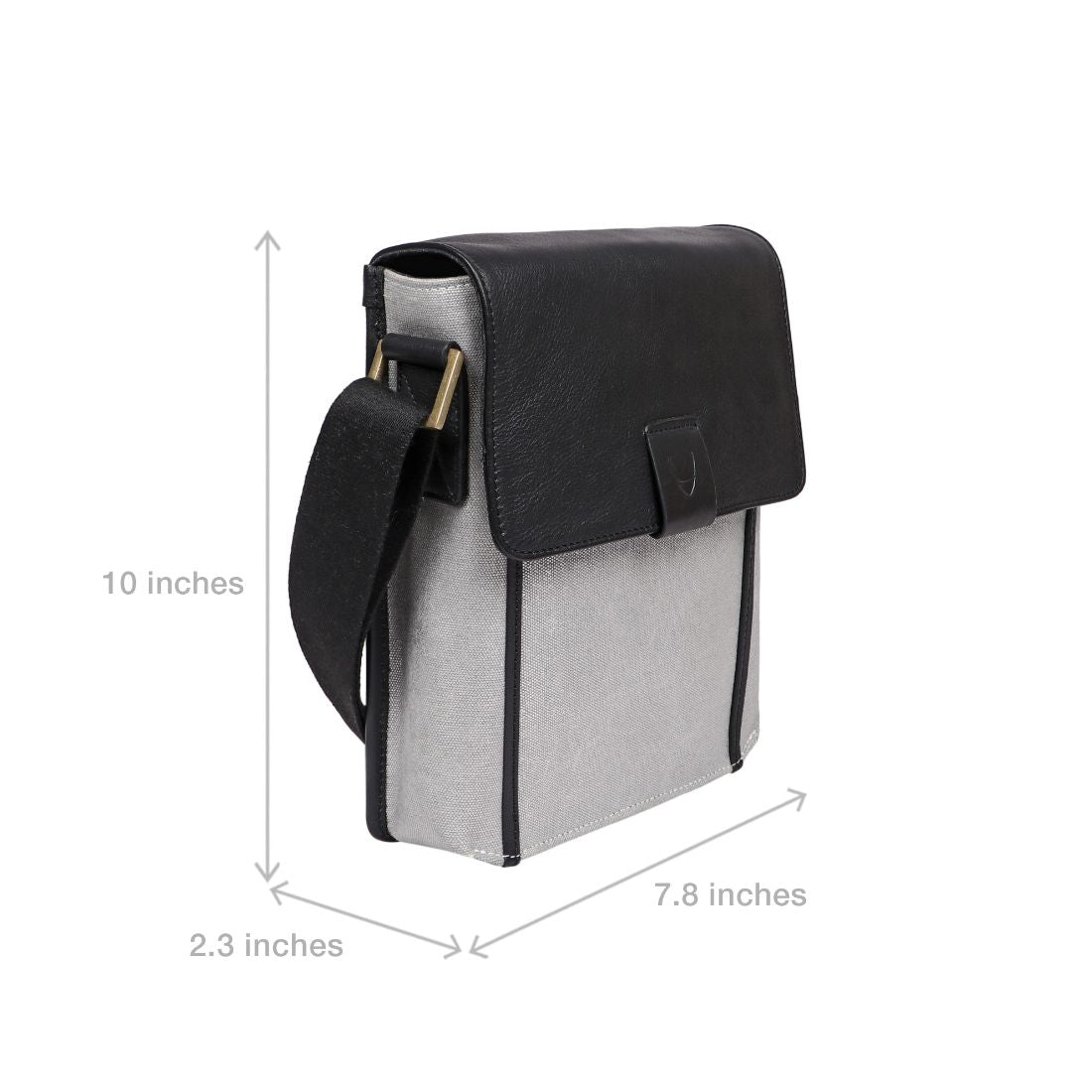 Aiden Genuine Leather and Canvas Mini Crossbody Men/Women Messenger/Travel Bag