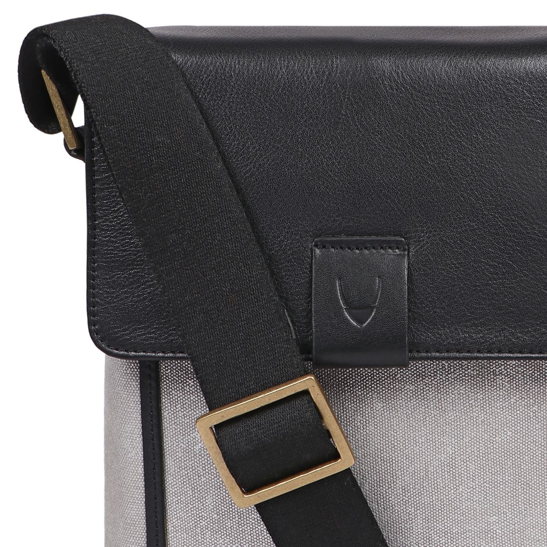 Aiden Genuine Leather and Canvas Mini Crossbody Men/Women Messenger/Travel Bag