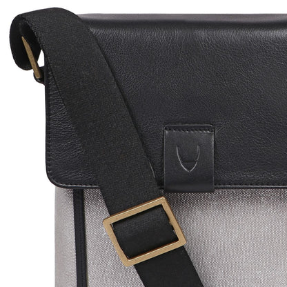 Aiden Genuine Leather and Canvas Mini Crossbody Men/Women Messenger/Travel Bag