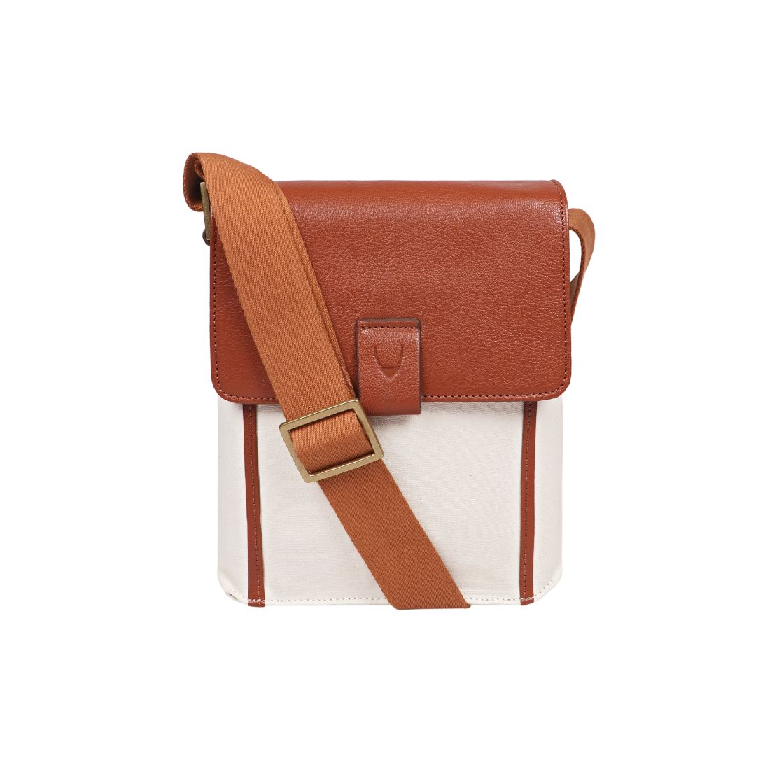 Aiden Genuine Leather and Canvas Mini Crossbody Men/Women Messenger/Travel Bag