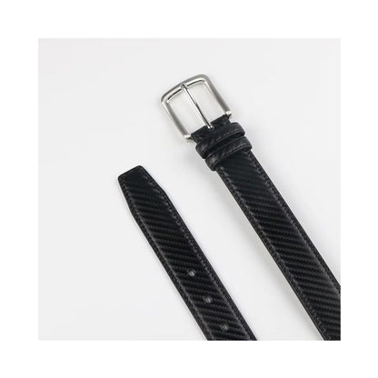 Genuine Leather Business Belt for Men & Boys – Swivel Pin Buckle, Classic Retro Style