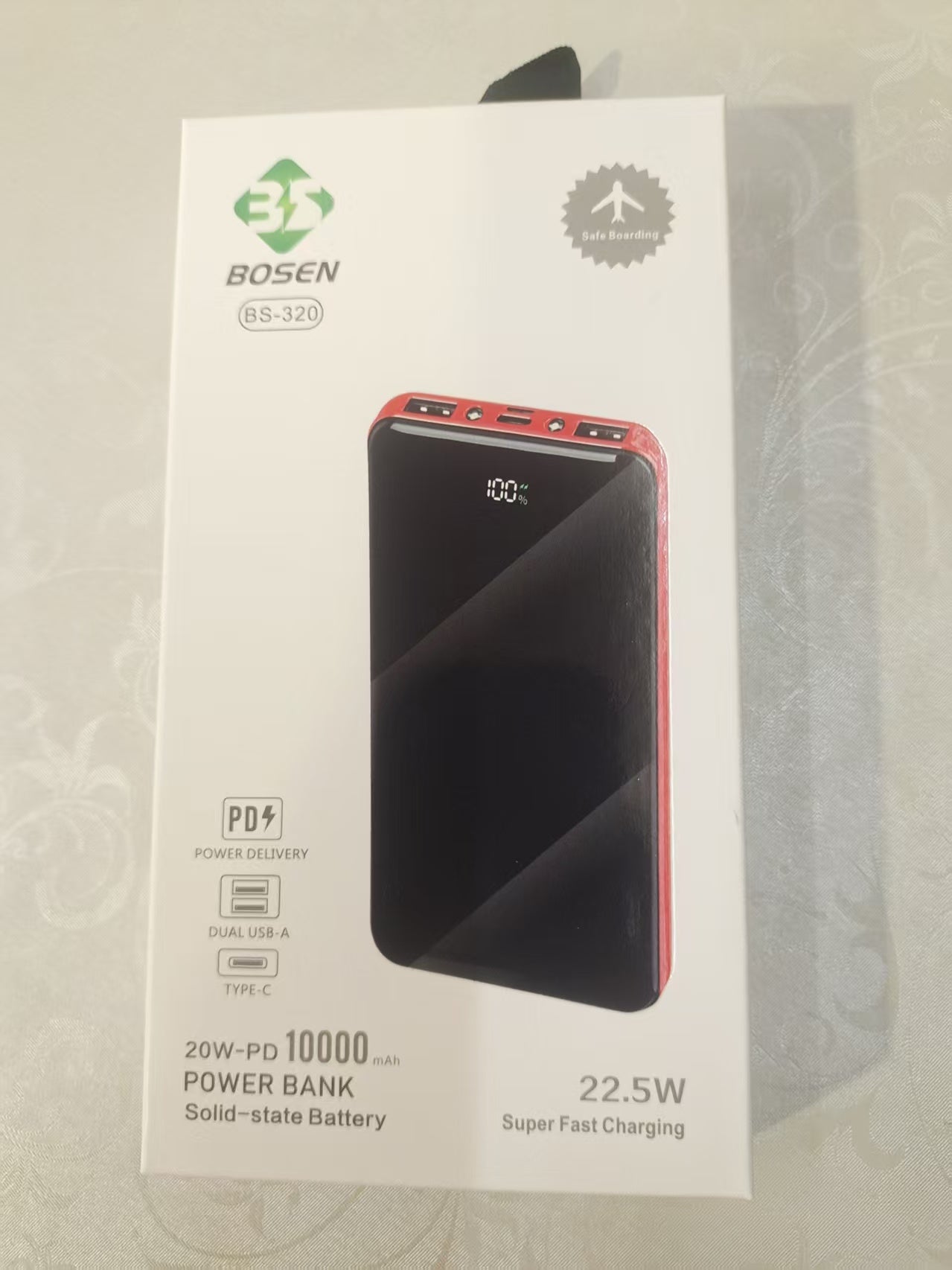 Portable Power Bank 10000mAh – 22.5W Super Fast Charging Universal Battery Pack for iPhone, Android & All Devices, Compact & Travel‑Friendly