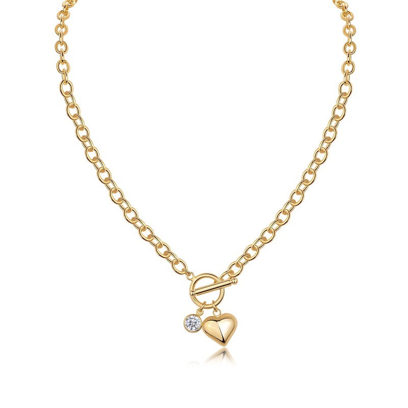 Meteor Wish Luxury Fashion Diamond Pendant Necklace Set With Moissanite Diamond Silver Ornaments
