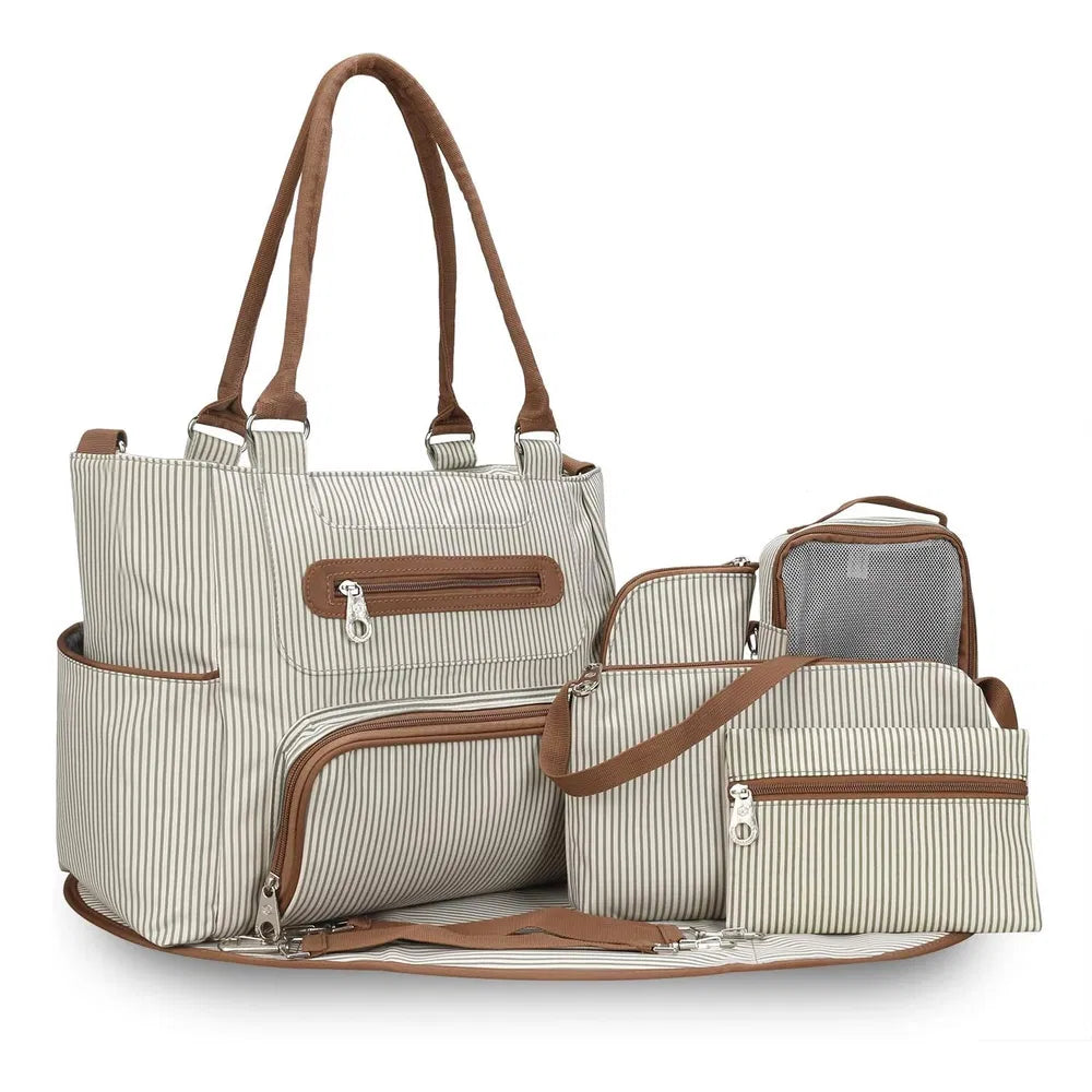 8‑Piece Baby Diaper Bag Set – Multifunctional Nappy Bags for Mom & Dad
