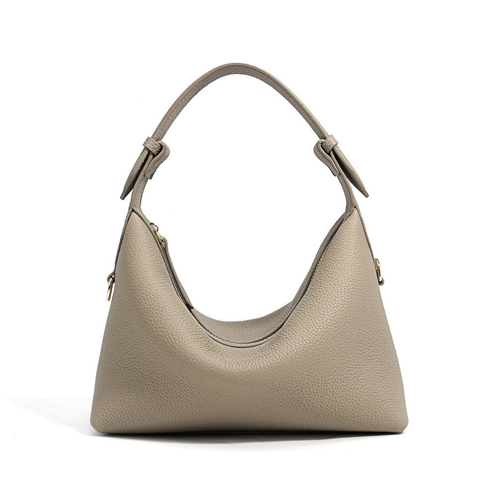 Genuine Leather Dumpling Crossbody Bag Advanced Sense - Women's All-match Commute Women's