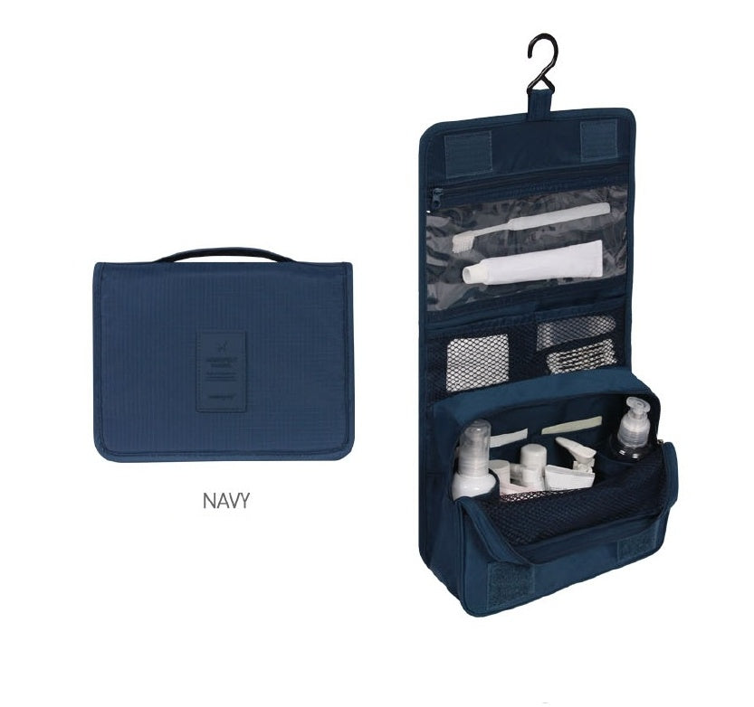 Travel Wash Bag – Compact Toiletry Organizer with Multiple Color & Pattern Options (24×20×9.5cm)